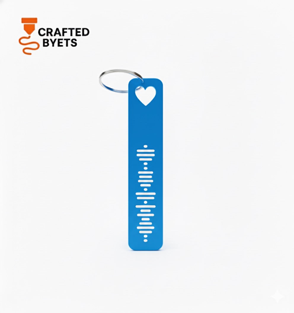 Heart Customized Spotify Keychain