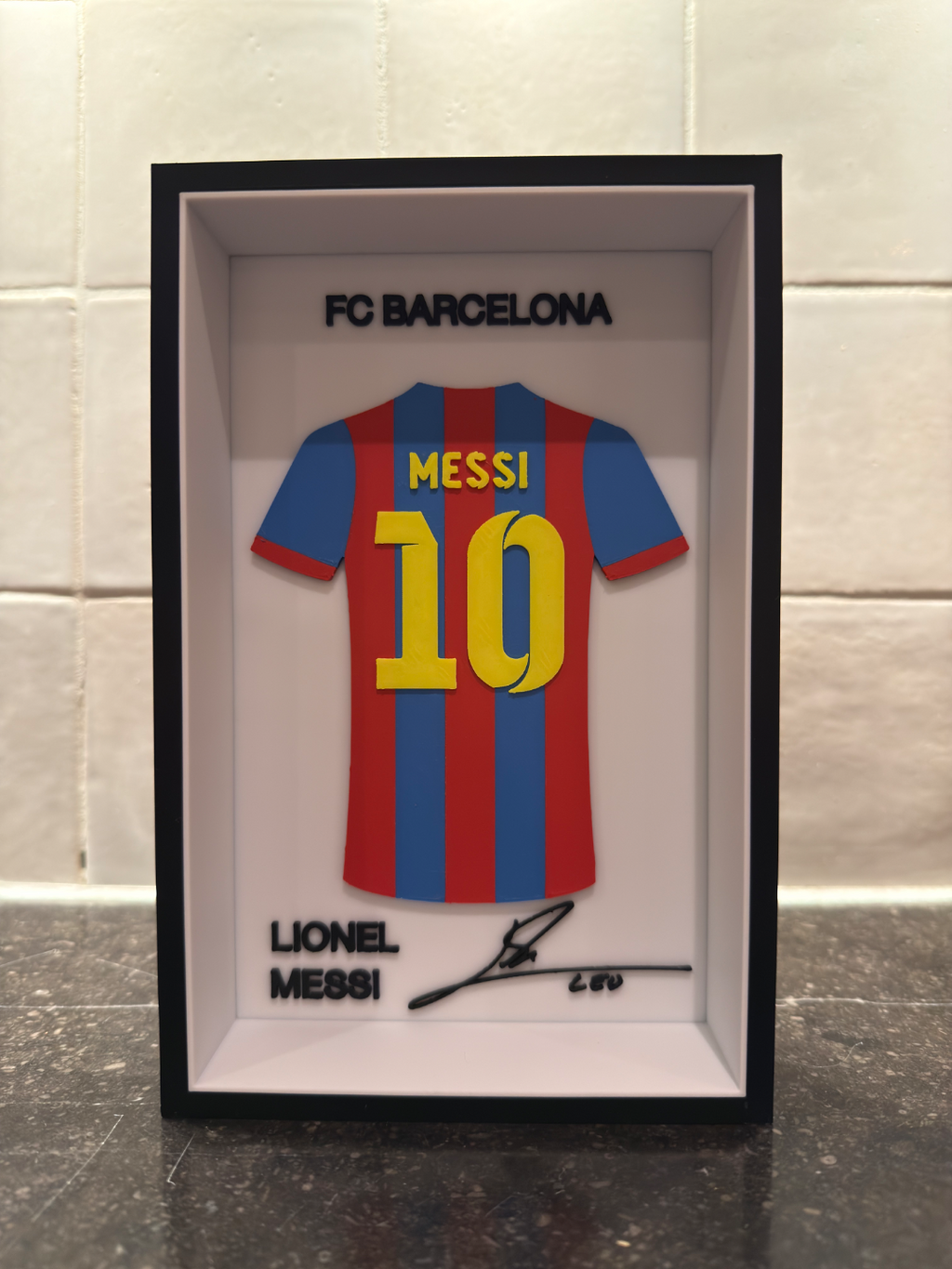 Messi Shirt Frame (3D Printed)