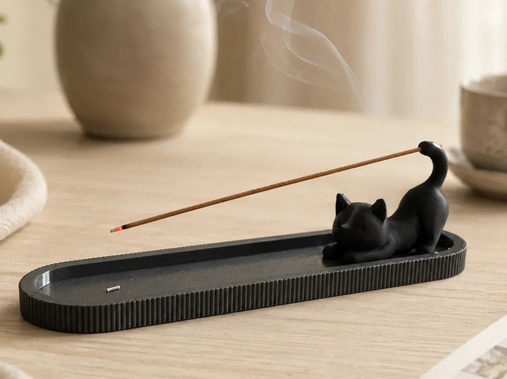Cat incense holder
