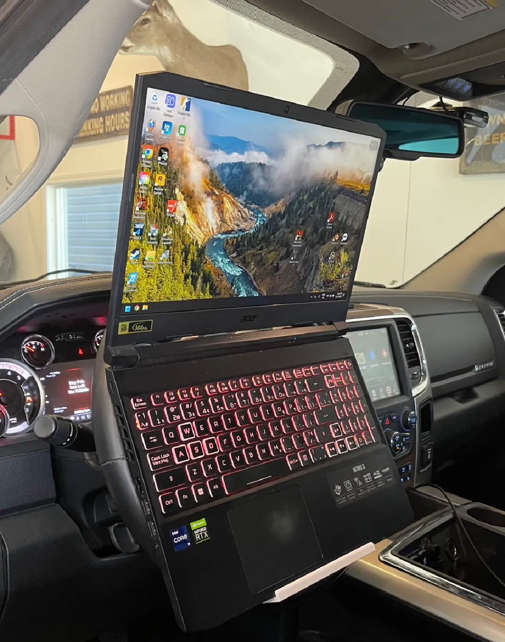 Laptop Steering Wheel Holder