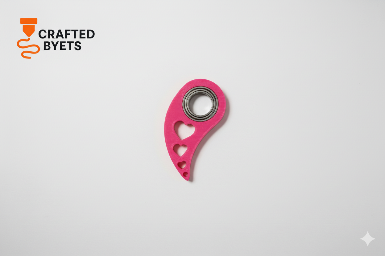 Heart Spinner Keychain