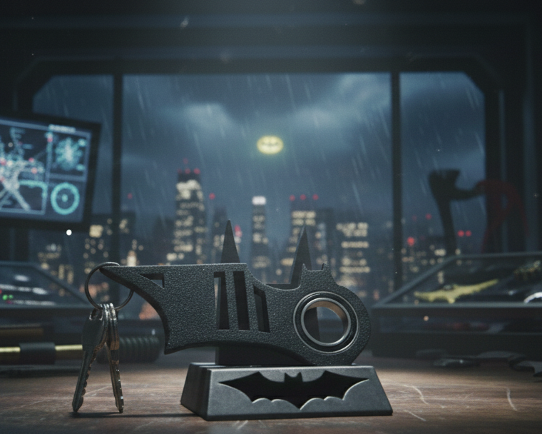 Batman Fidget Spinner Keychain