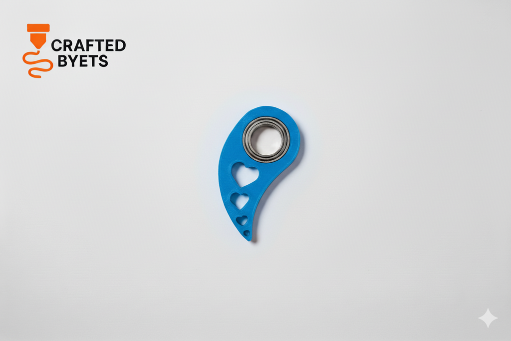 Heart Spinner Keychain
