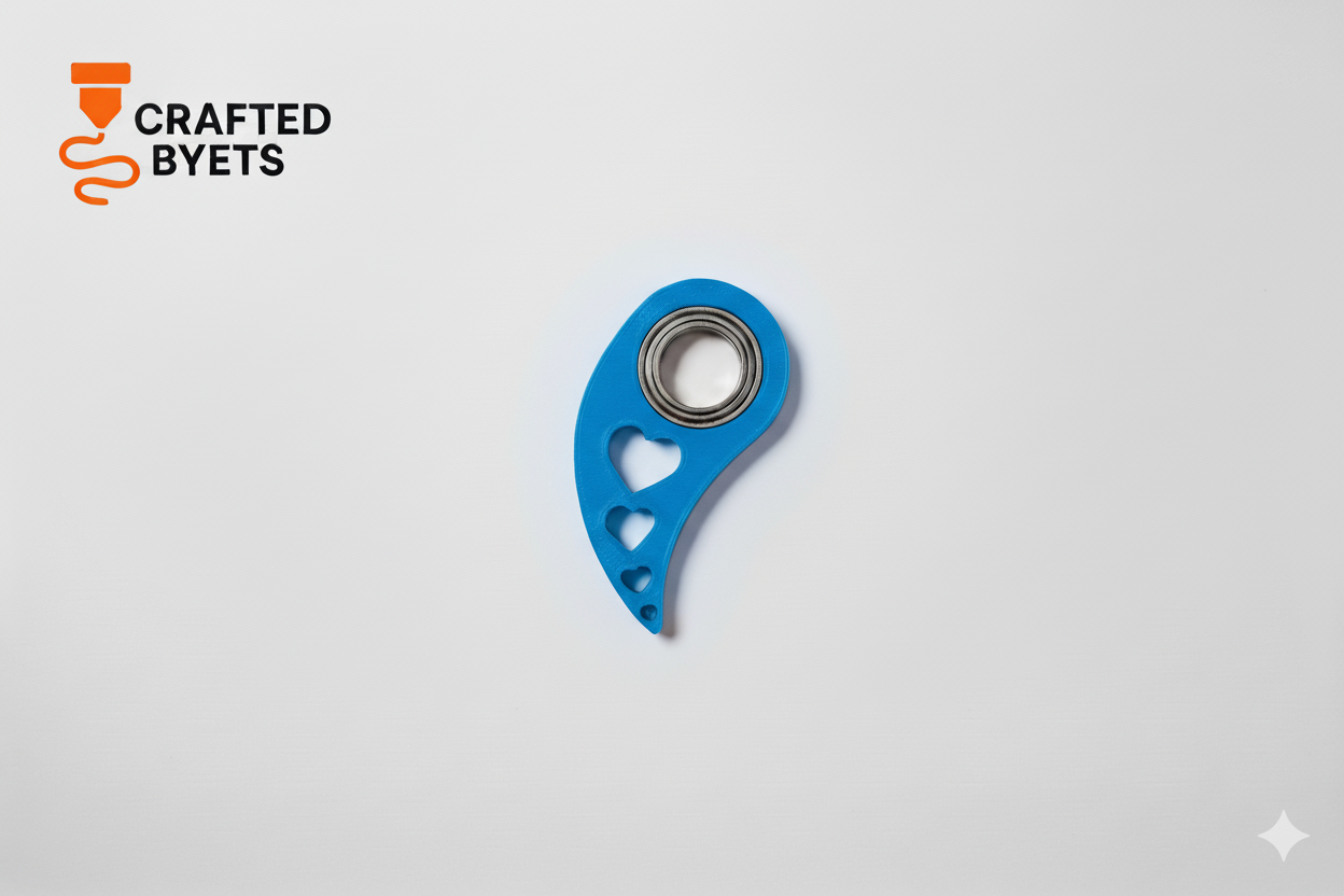 Heart Spinner Keychain