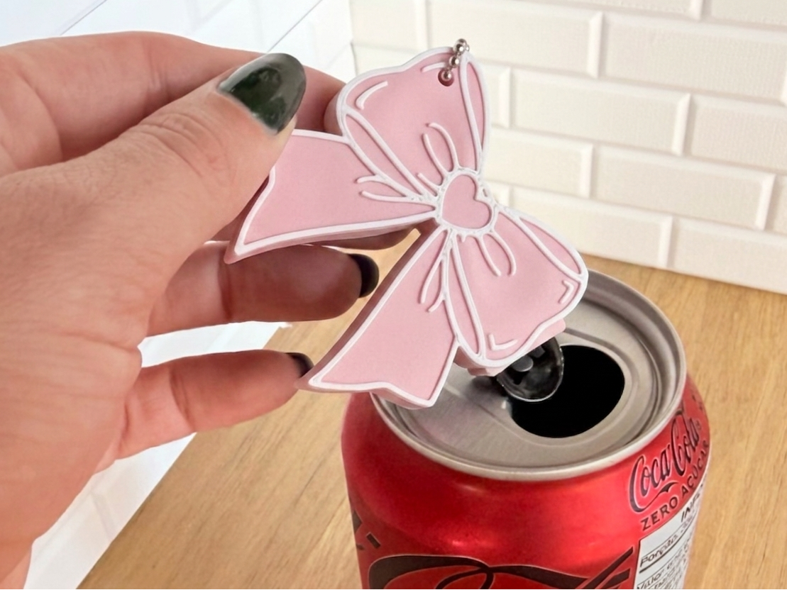 Bow Can Opener Bag Charm