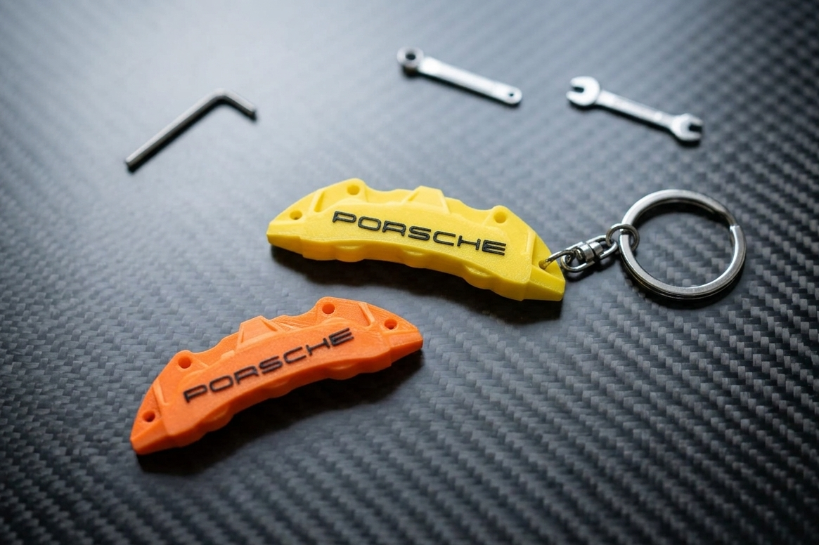 Porsche Brake Caliper Keychain