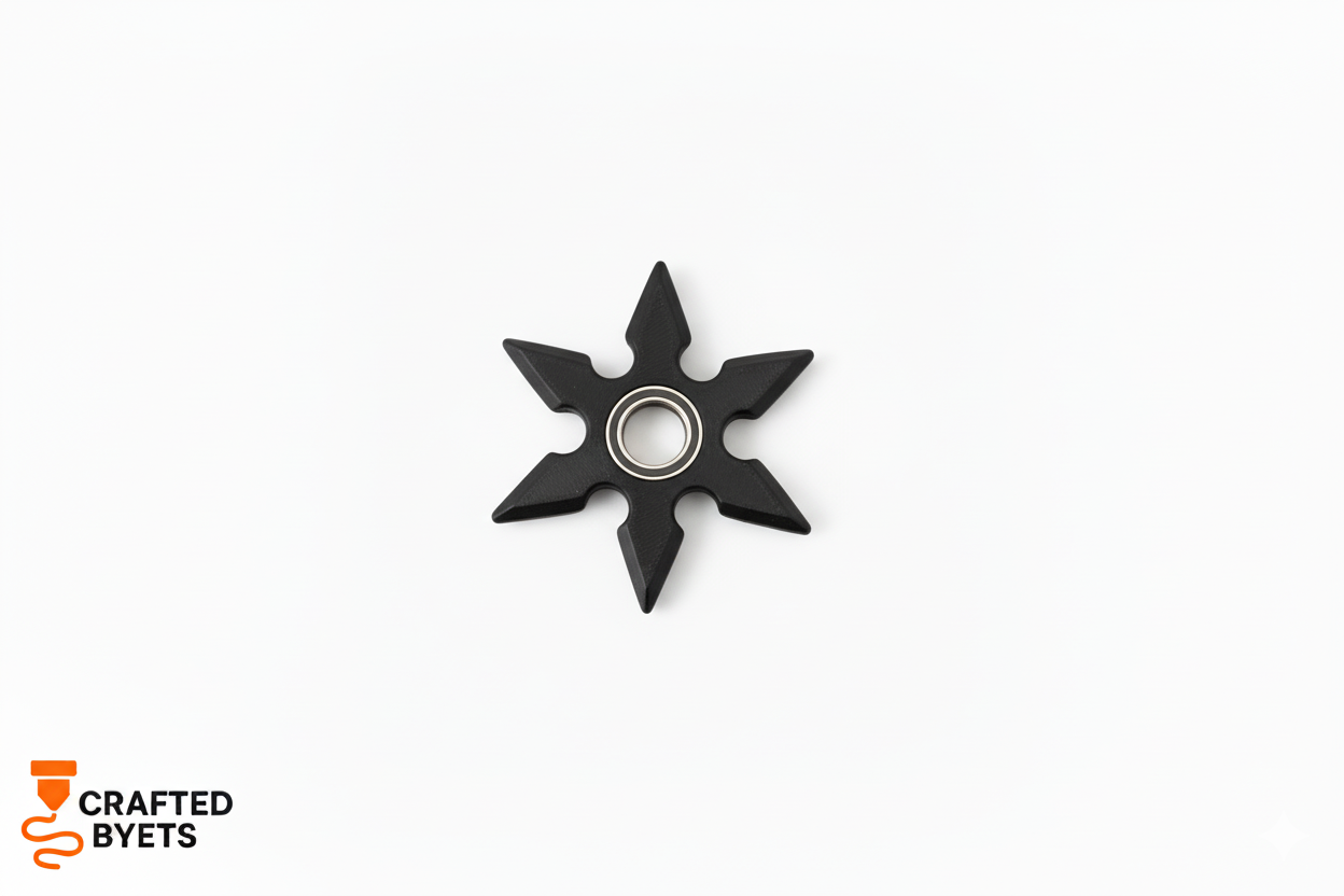 Shuriken Spinner Keychain