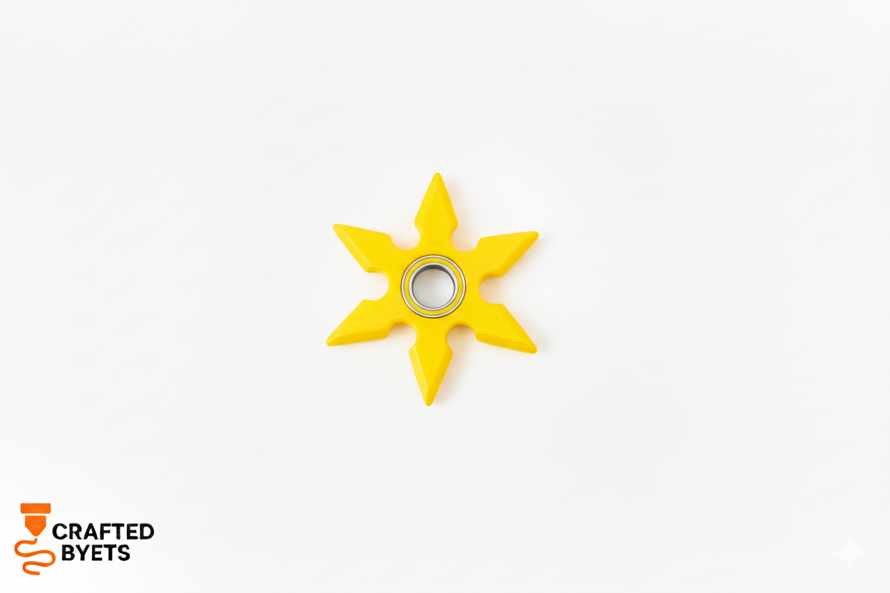 Shuriken Spinner Keychain