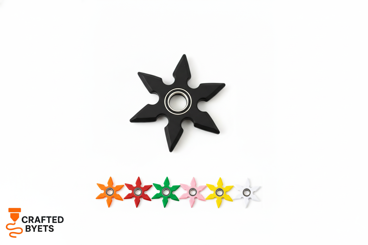 Shuriken Spinner Keychain