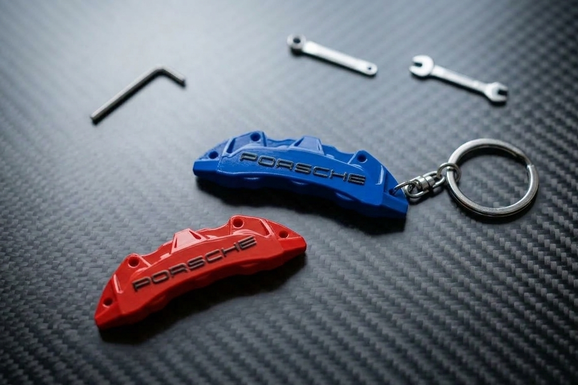 Porsche Brake Caliper Keychain