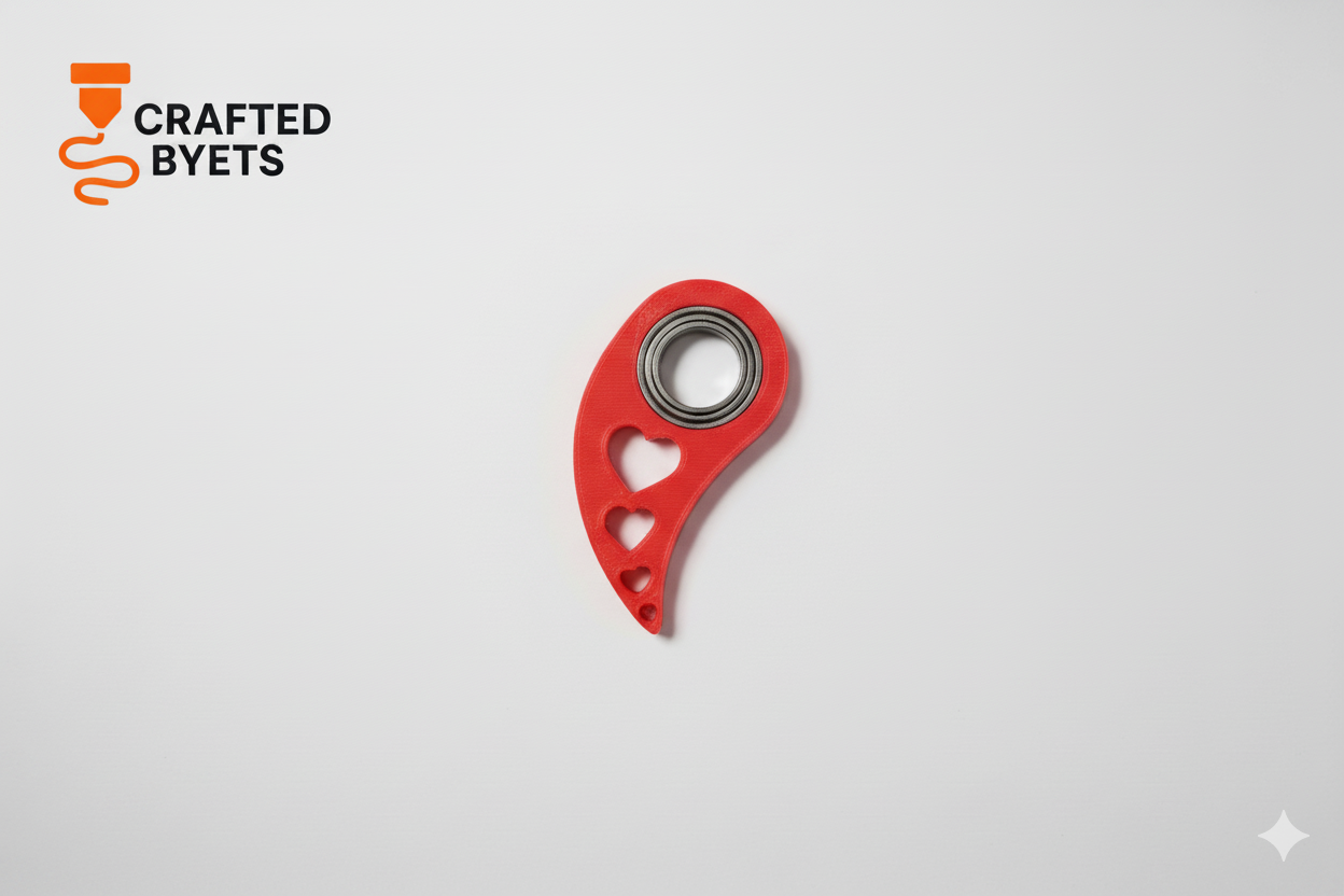 Heart Spinner Keychain