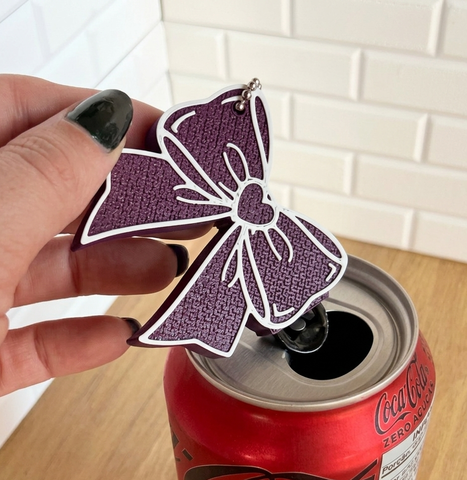 Bow Can Opener Bag Charm