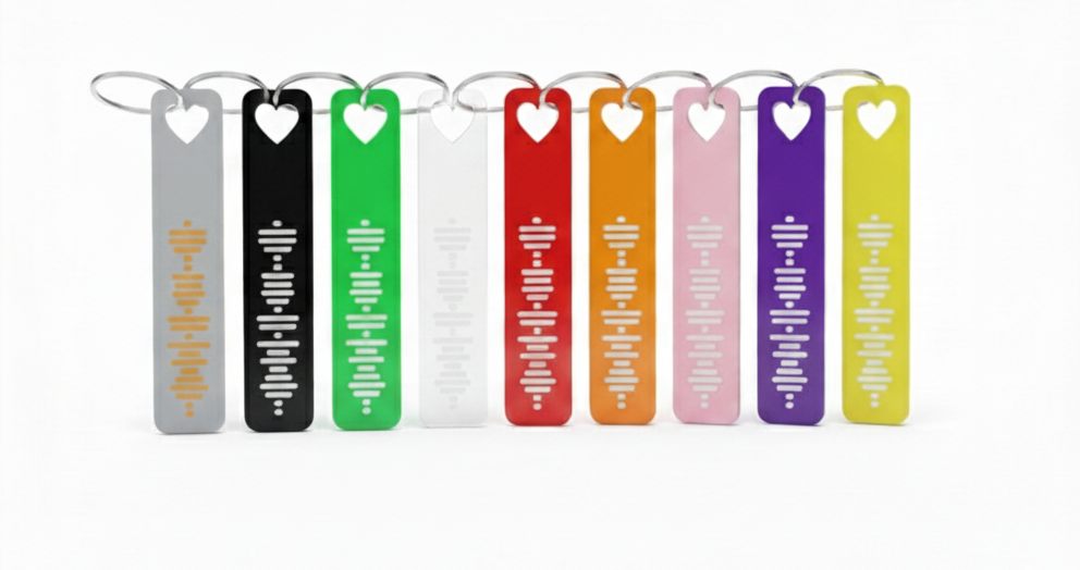 Heart Customized Spotify Keychain
