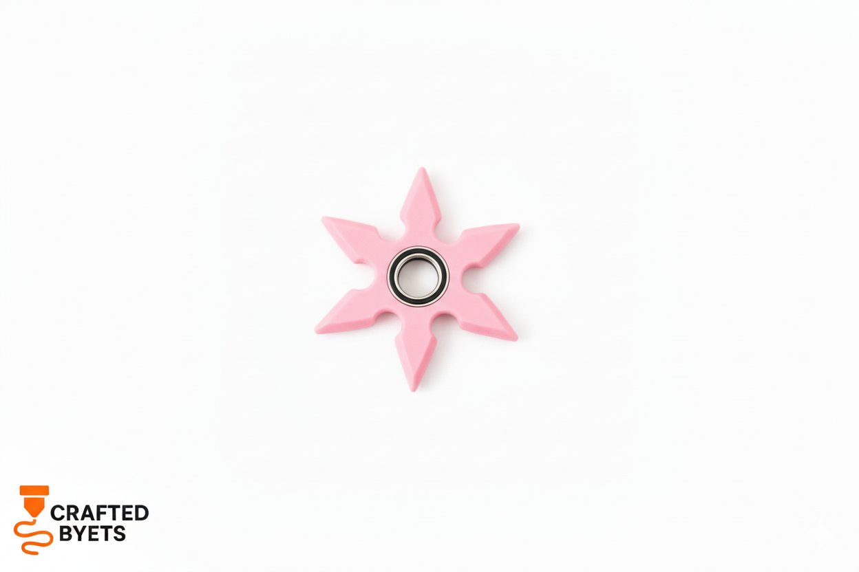 Shuriken Spinner Keychain