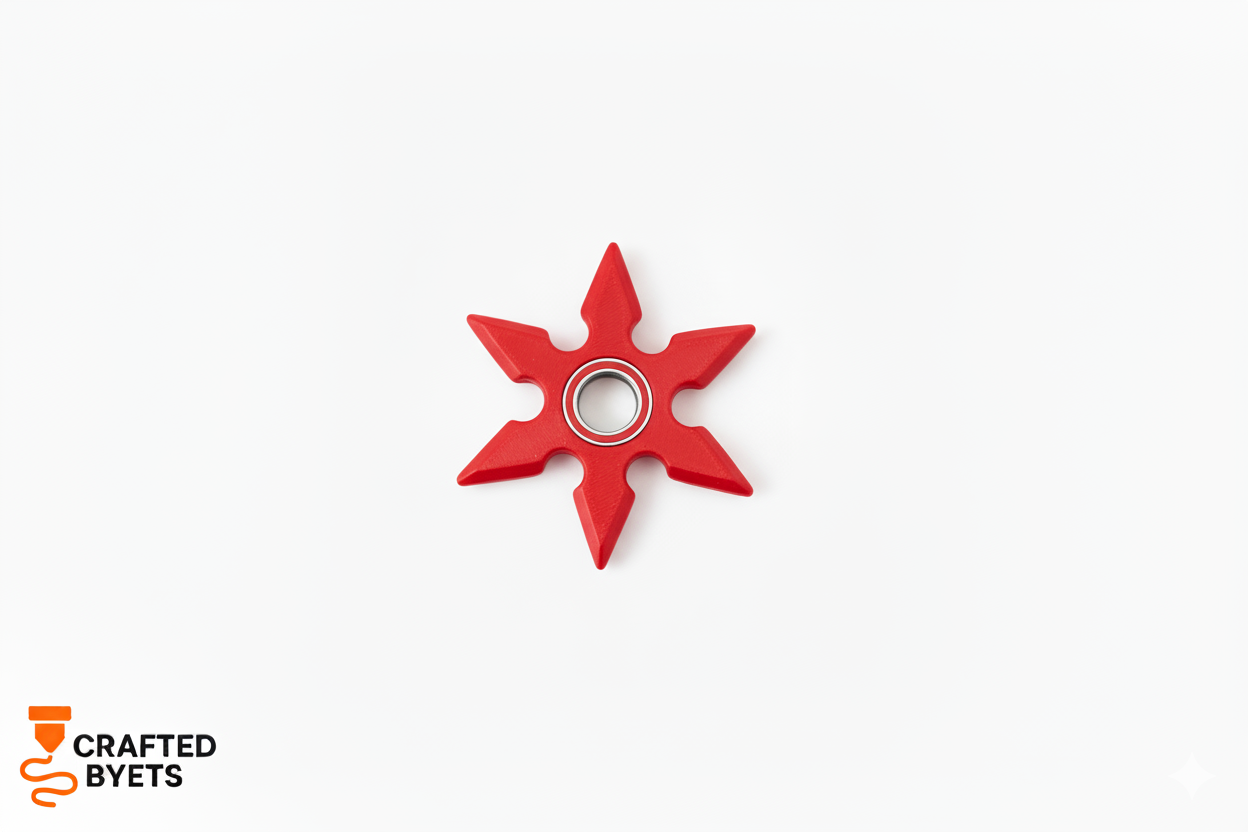 Shuriken Spinner Keychain