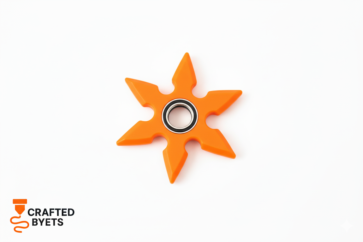 Shuriken Spinner Keychain