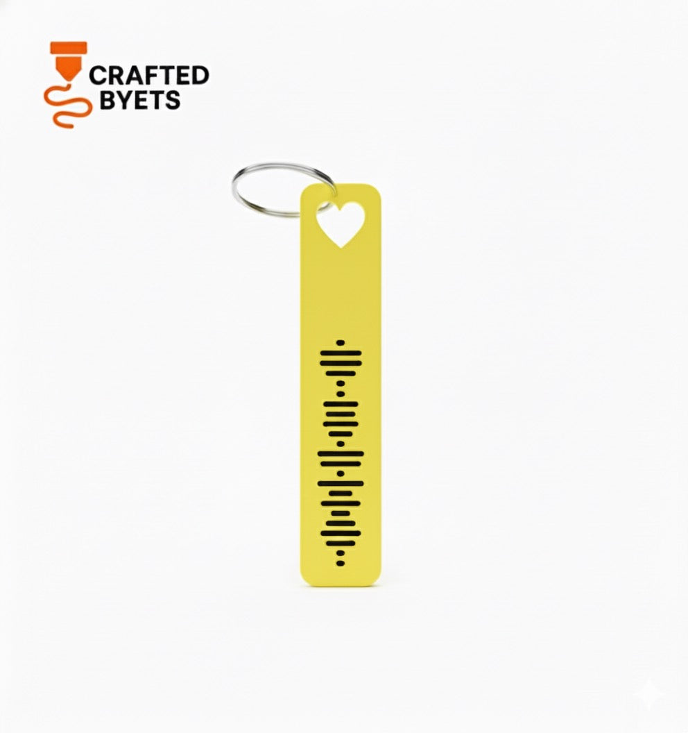 Heart Customized Spotify Keychain