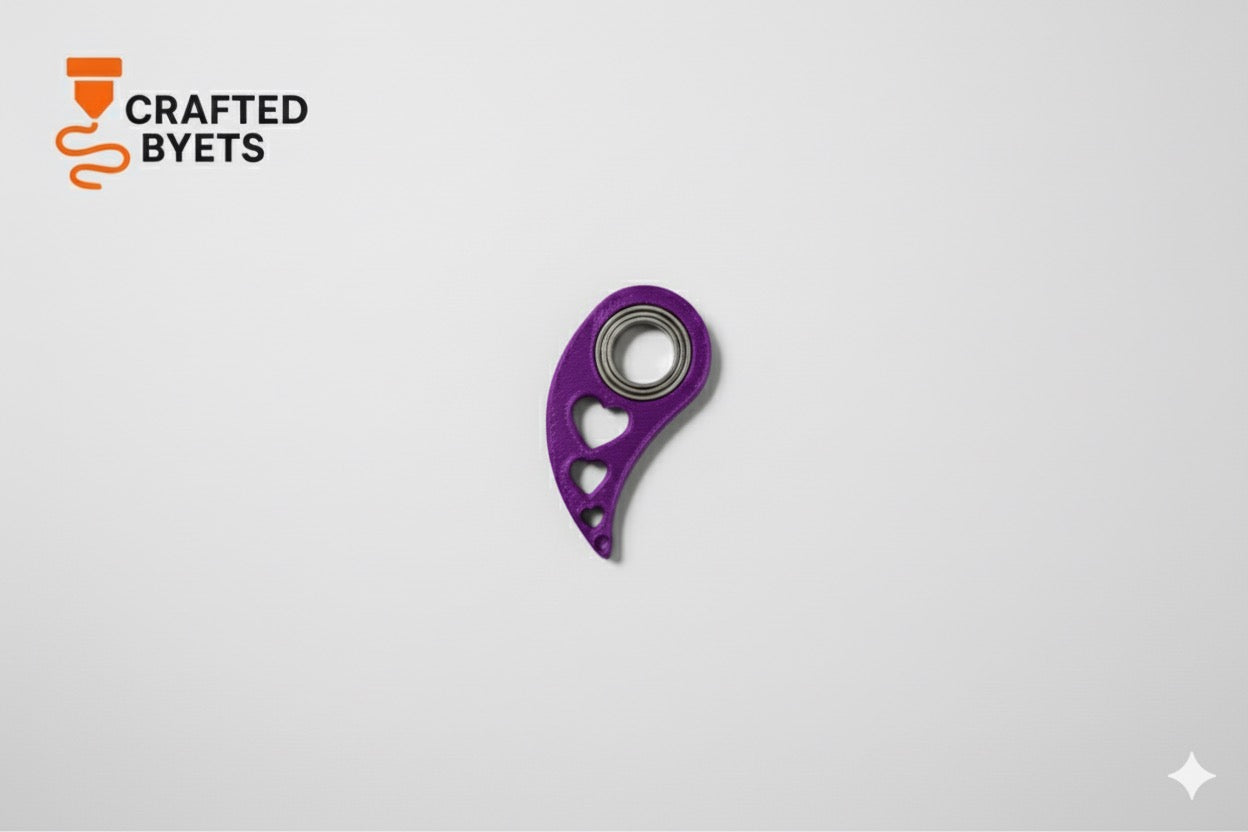 Heart Spinner Keychain