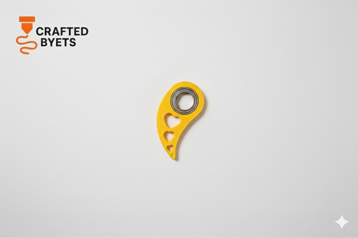 Heart Spinner Keychain