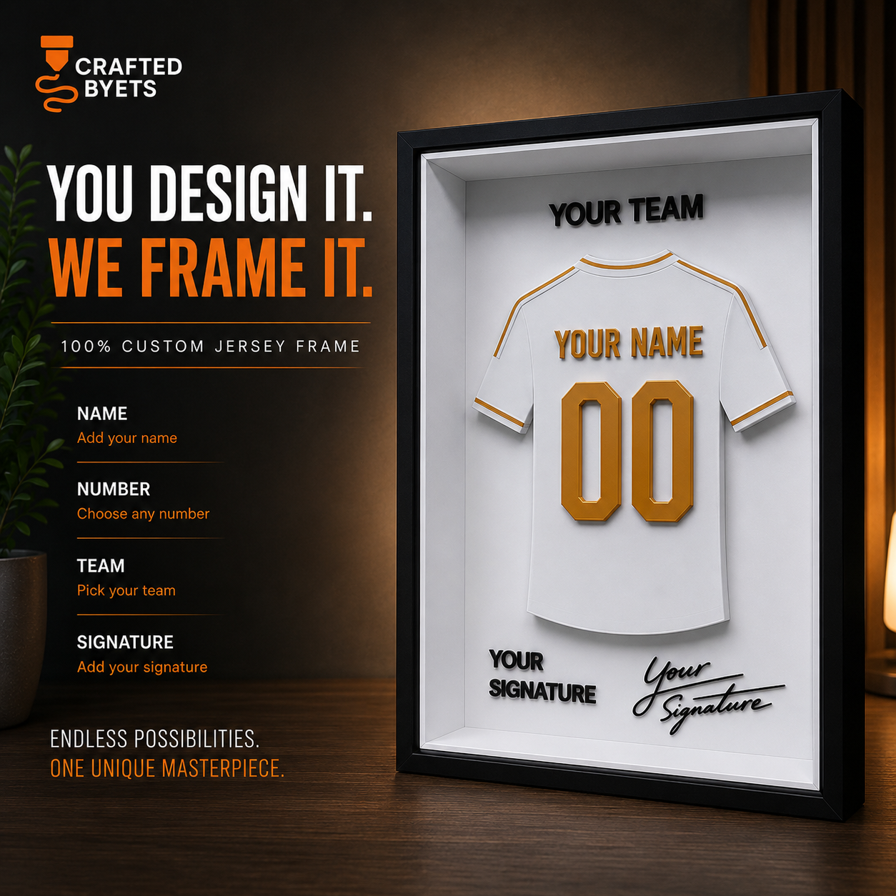Custom Jersey Frame
