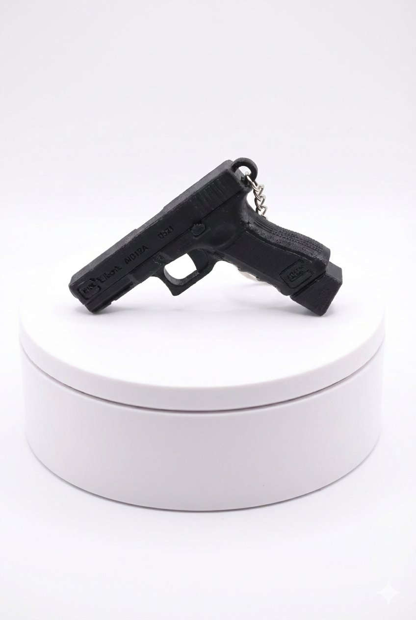 The QuickDraw Keychain - Mini Pistol & Holster