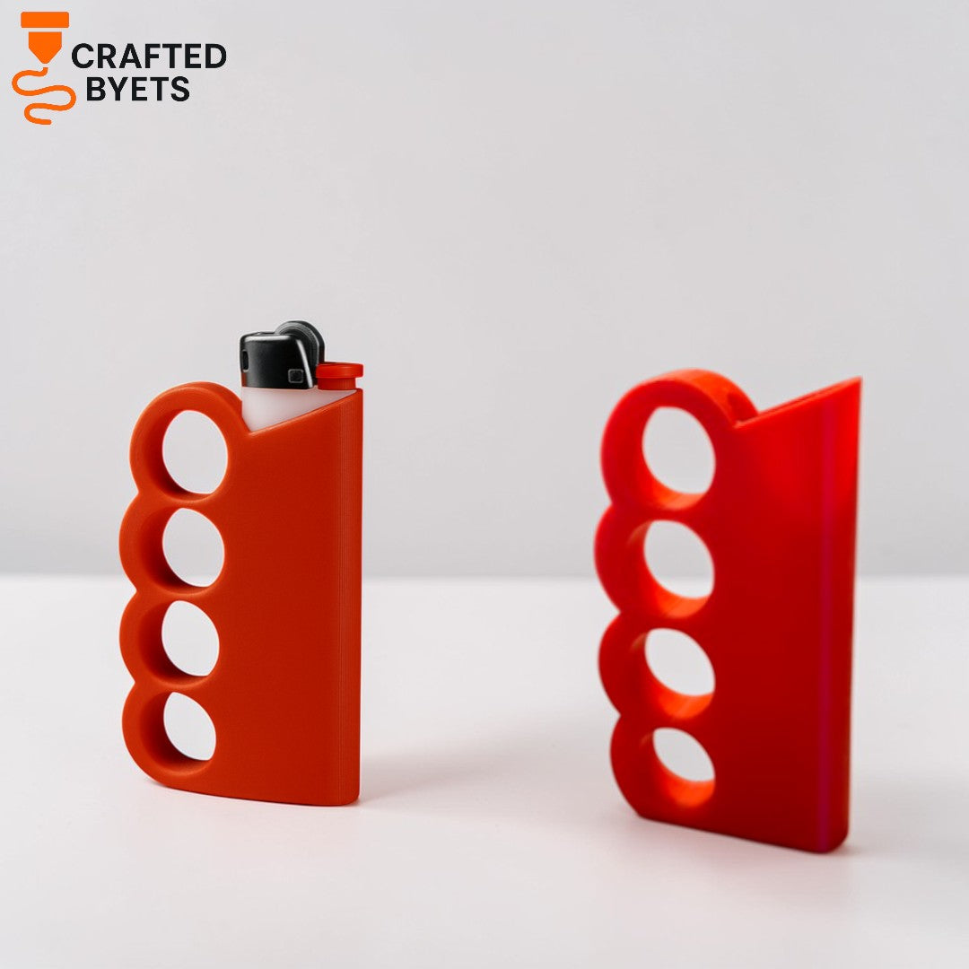 Brass Knuckle Pic Lighter Cover