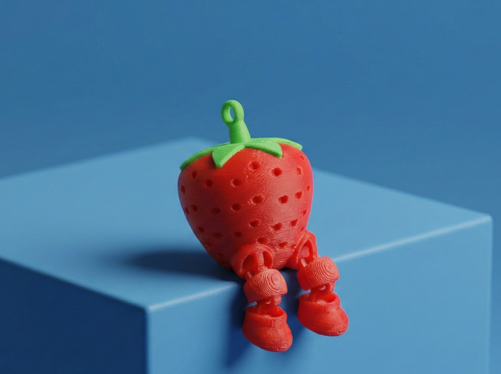 Articulated Strawberry Keychain/BagCharm