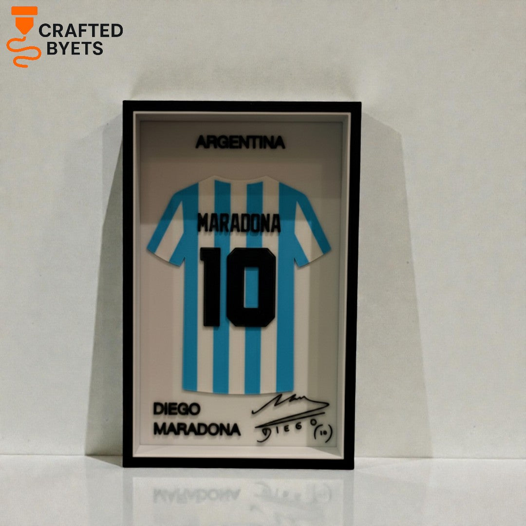 Maradona Shirt Frame (3D Printed)