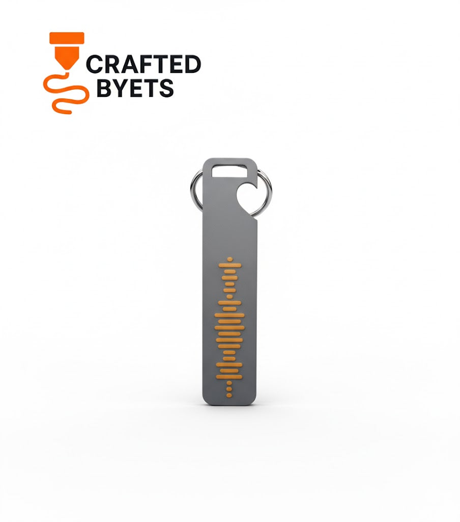 2 Half Heart Spotify Keychain