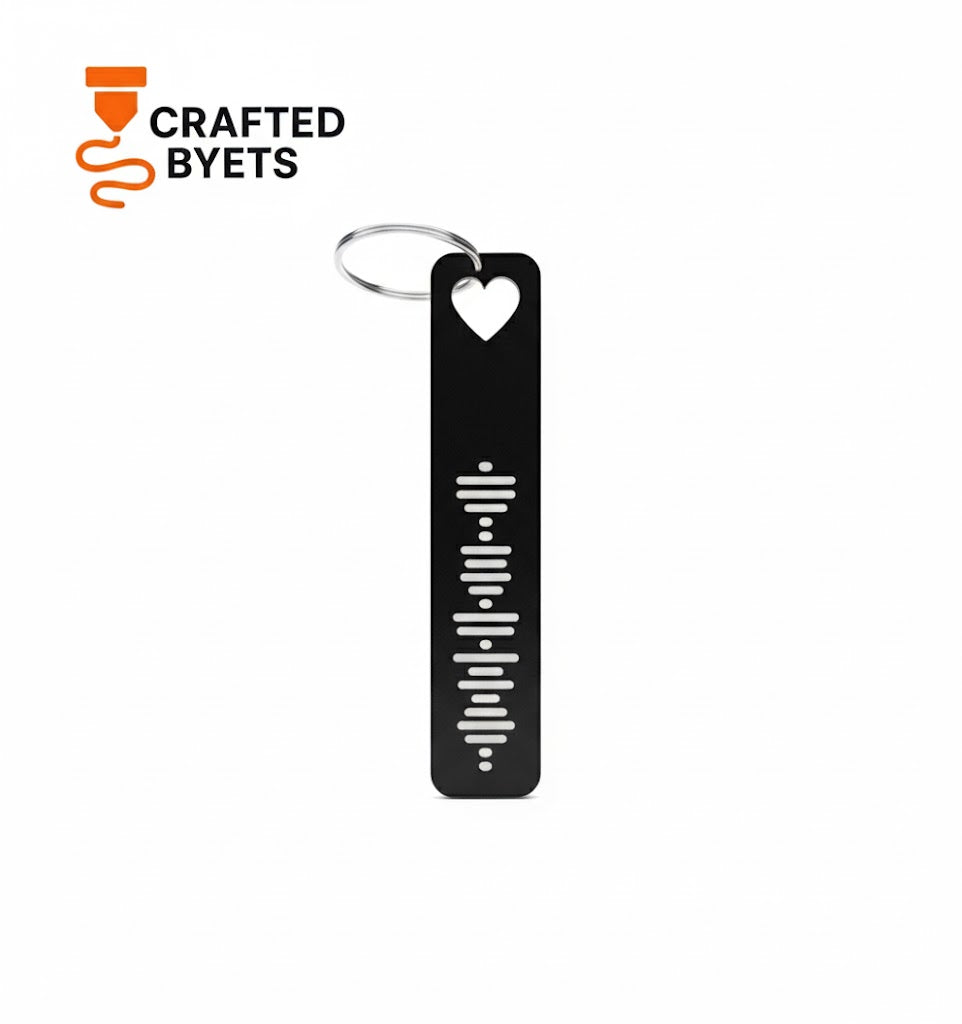 Heart Customized Spotify Keychain