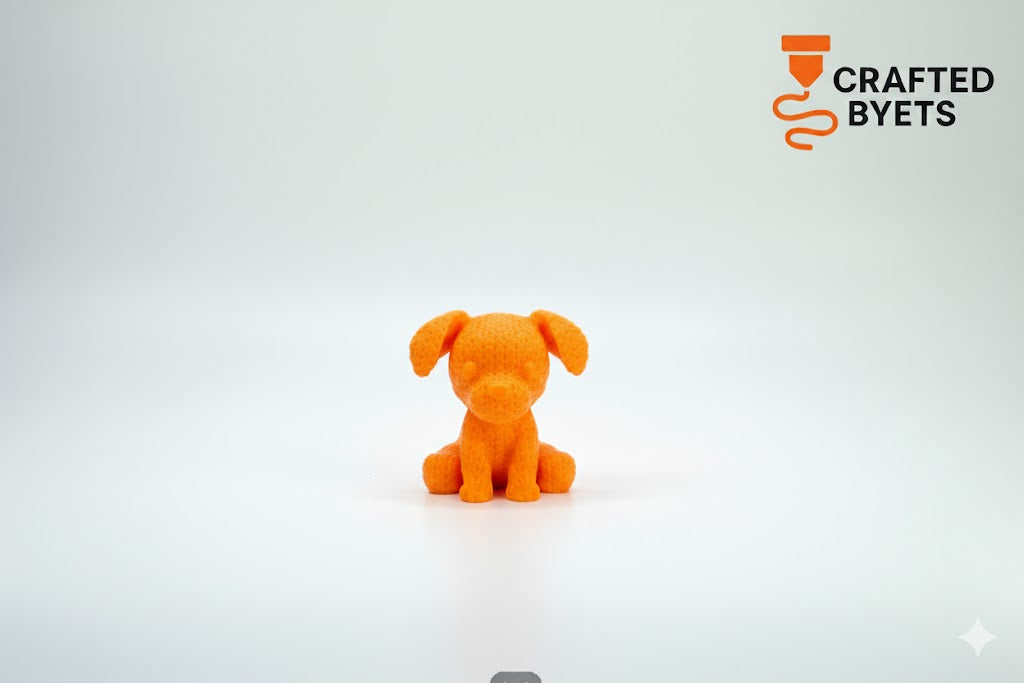 Knitted Dog 3D Printed